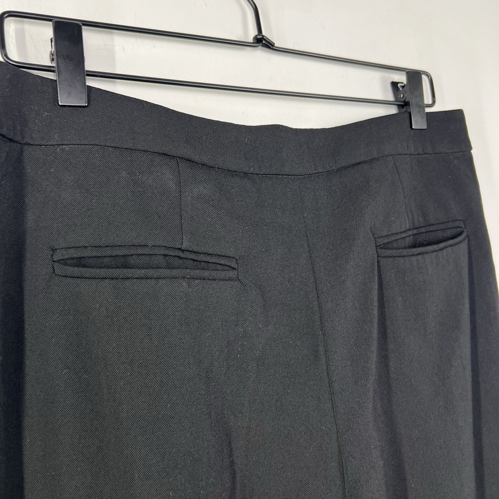 Derek Lam Wool Cropped Trousers Womens Size 8 Black Italian Fabric Tailored - Picture 14 of 15